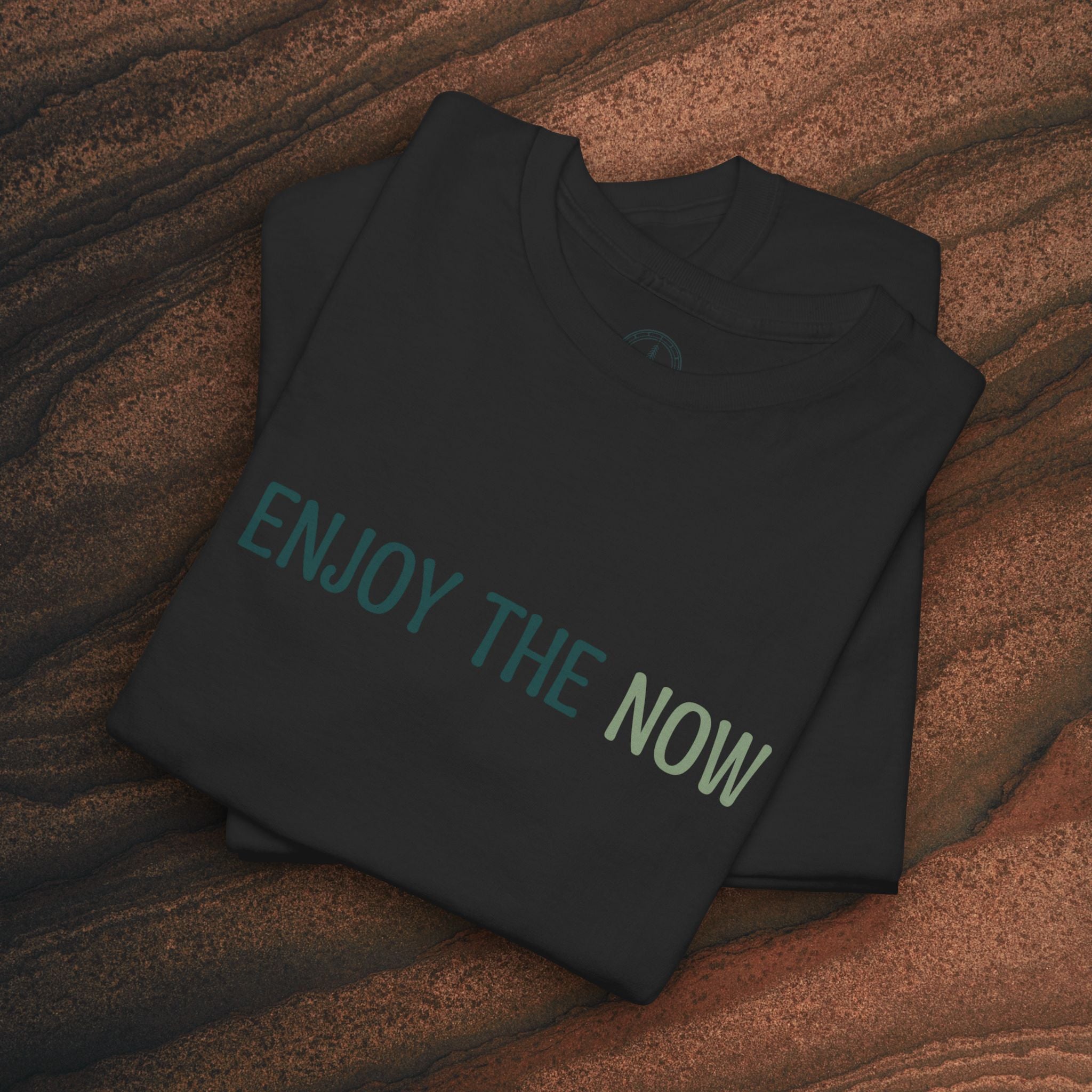 Enjoy the Now T‑Shirt — Mindful Retro Graphic Tee