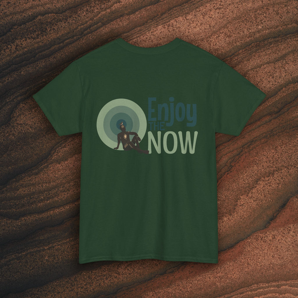 Enjoy the Now T‑Shirt — Mindful Retro Graphic Tee