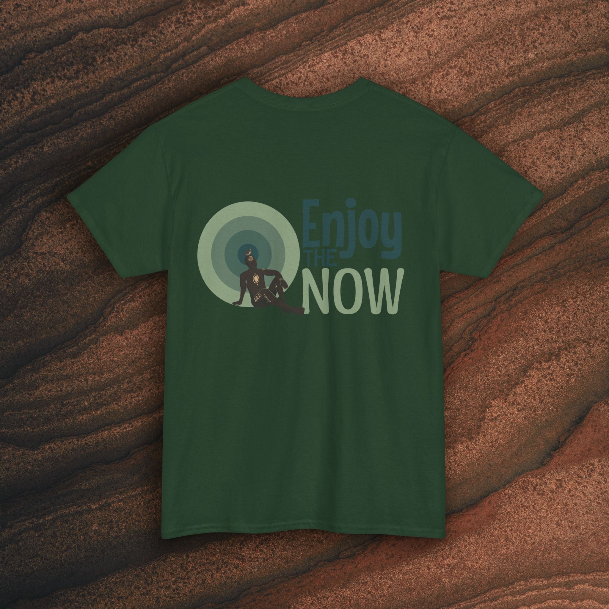 Enjoy the Now T‑Shirt — Mindful Retro Graphic Tee