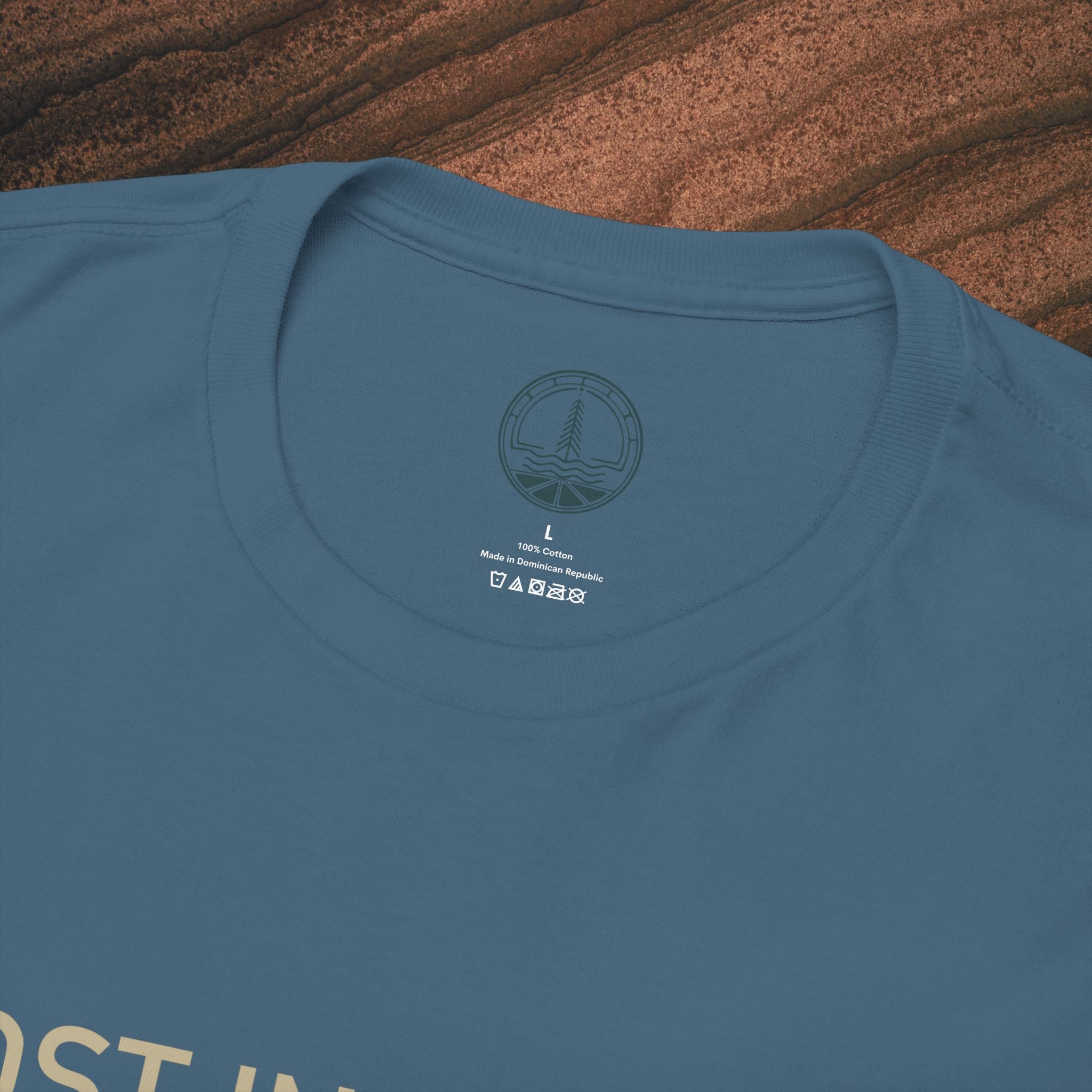 Lost in Nature T‑Shirt — Minimal Adventure Graphic Tee