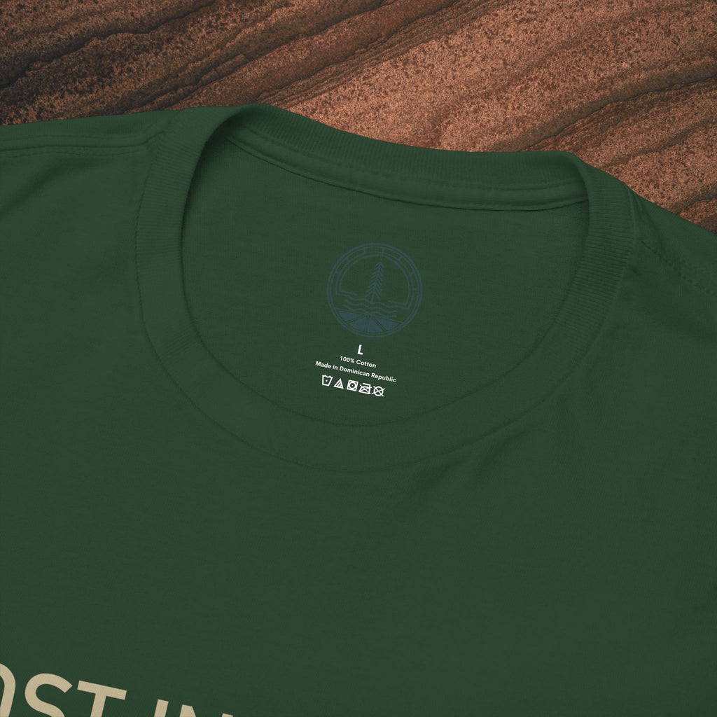 Lost in Nature T‑Shirt — Minimal Adventure Graphic Tee
