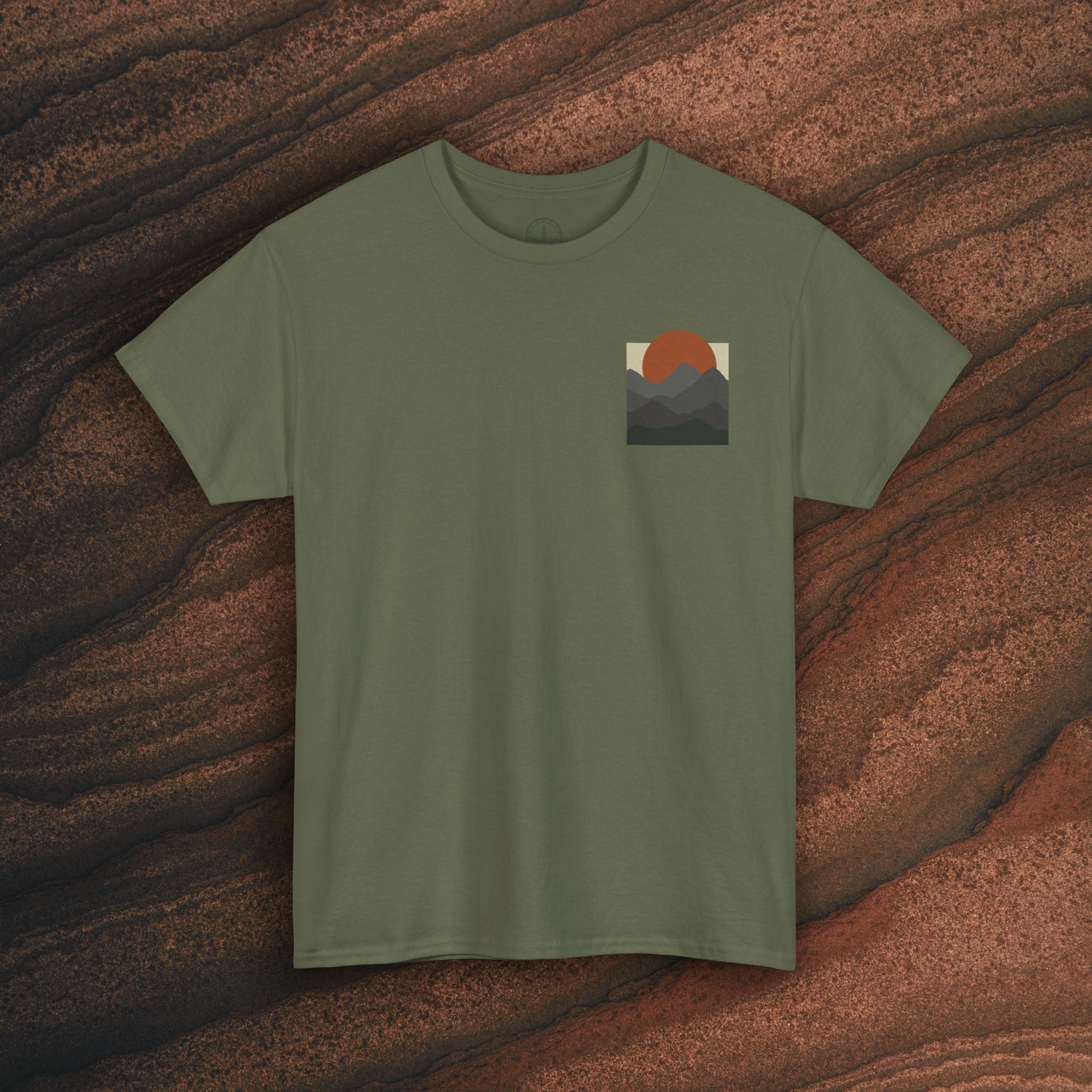 Halftone Mountain Sunset Tee