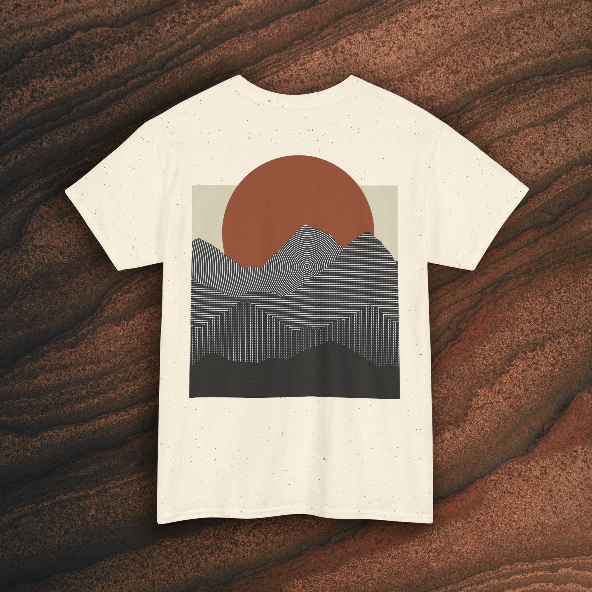Halftone Mountain Sunset Tee