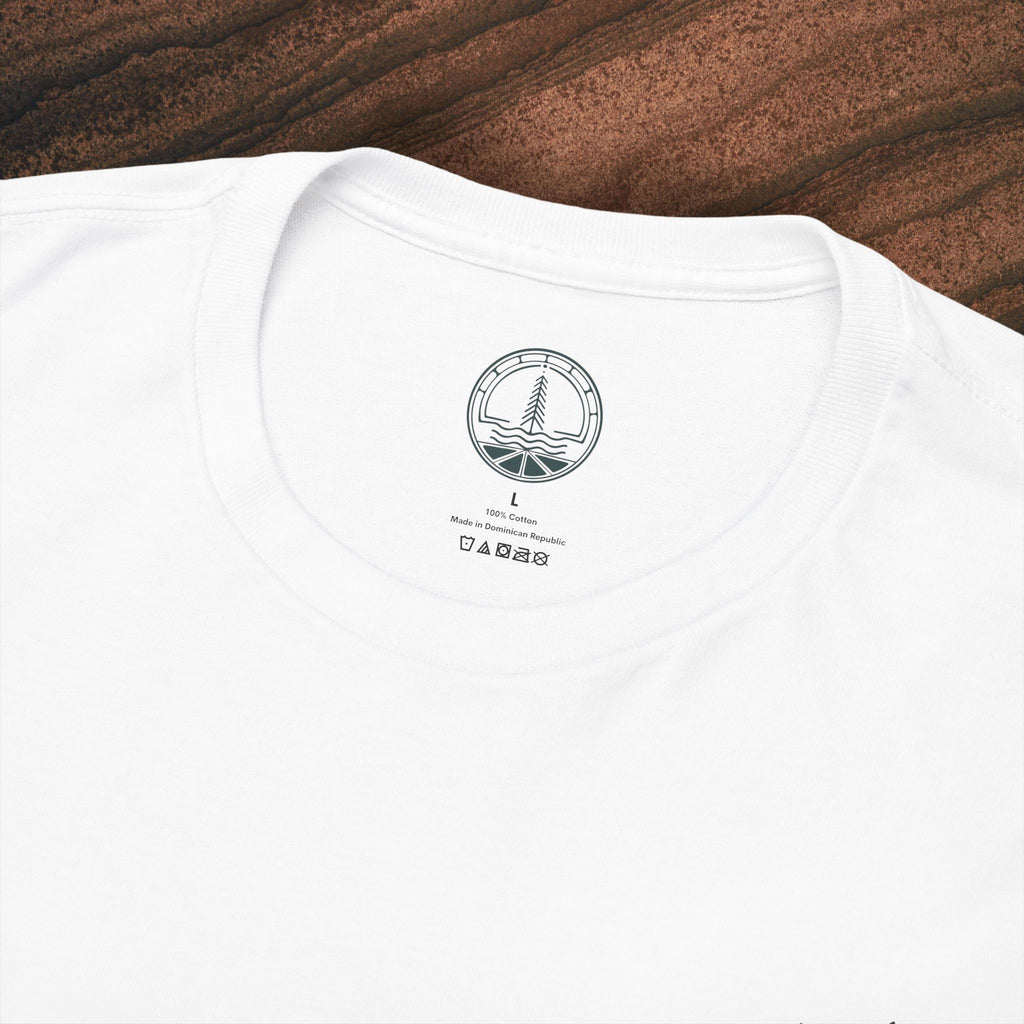 Unisex Heavy Cotton Tee — Minimal Olive Branch Graphic T-Shirt
