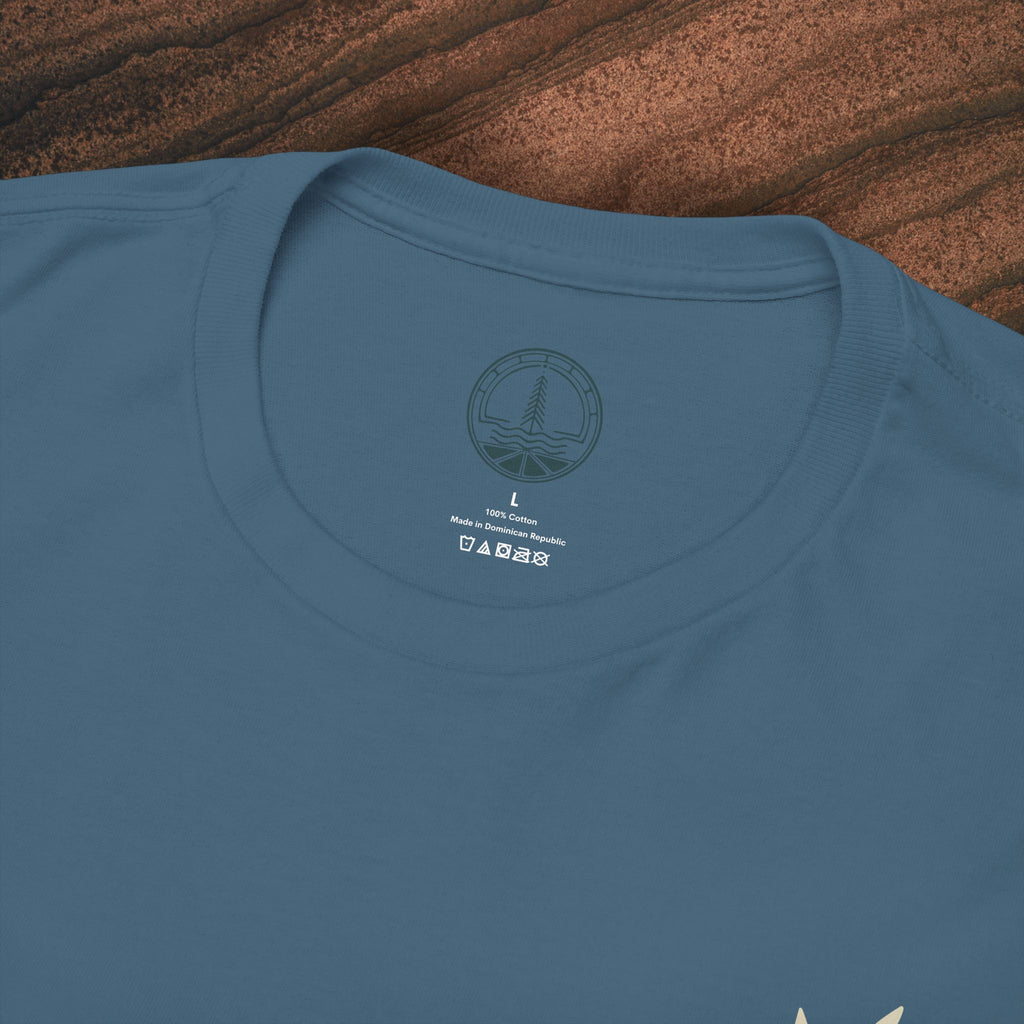 Unisex Heavy Cotton Tee — Minimal Olive Branch Graphic T-Shirt