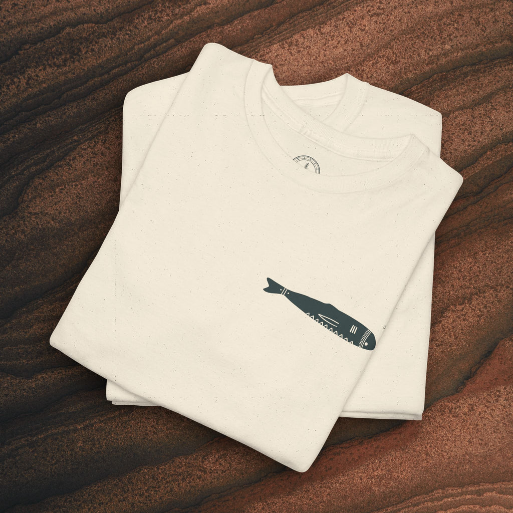 Sardine Trio Graphic Tee – Minimal Fish