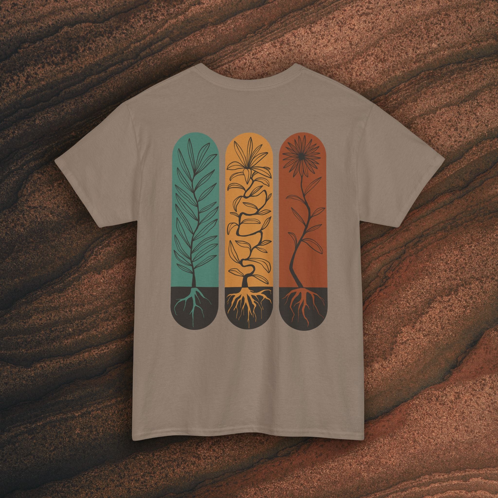 Unisex Heavy Cotton Tee - Rooted plants