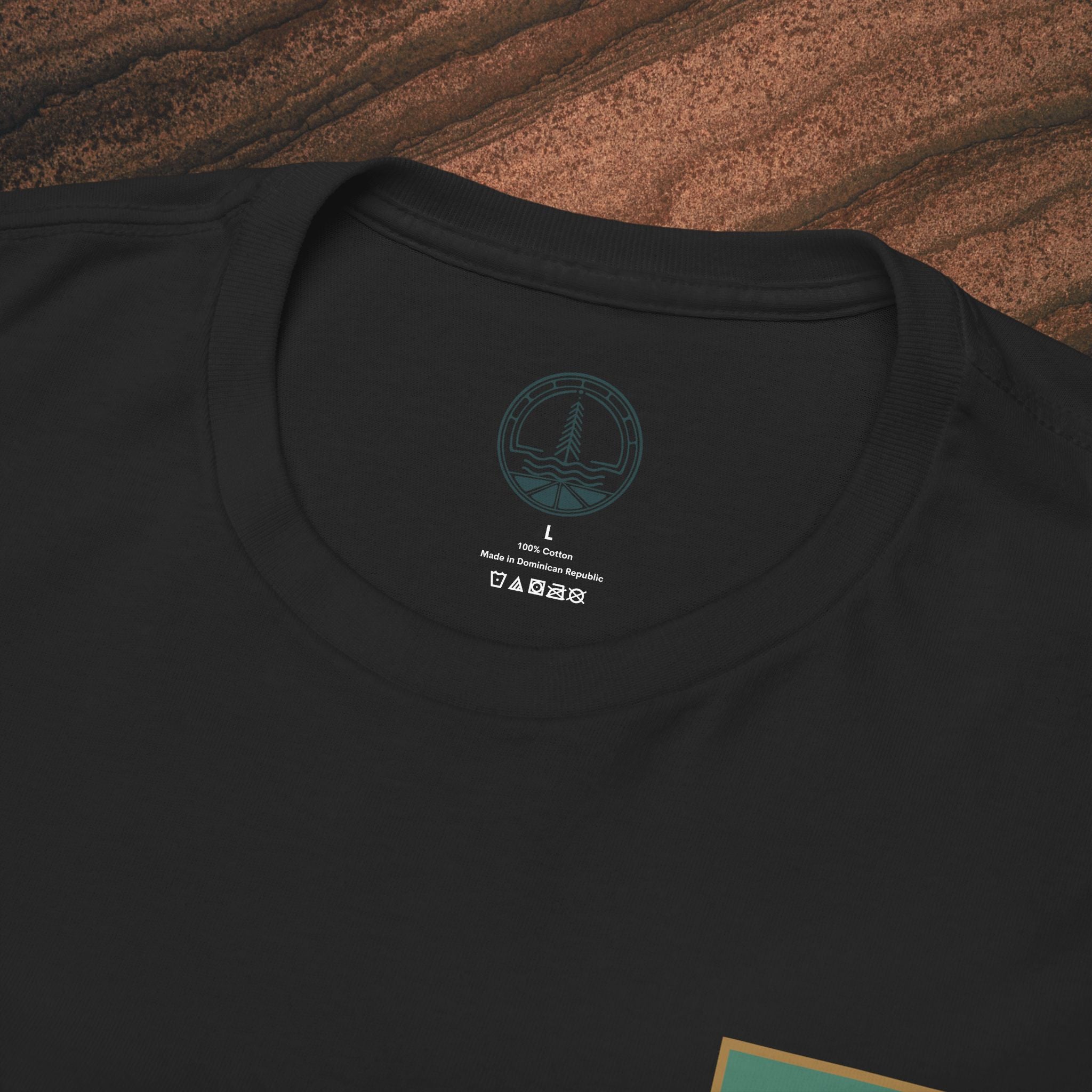 Mountain Landscape Tee – 'Stay' Graphic Nature Shirt