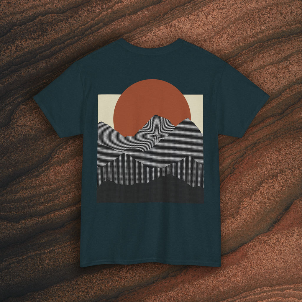 Halftone Mountain Sunset Tee