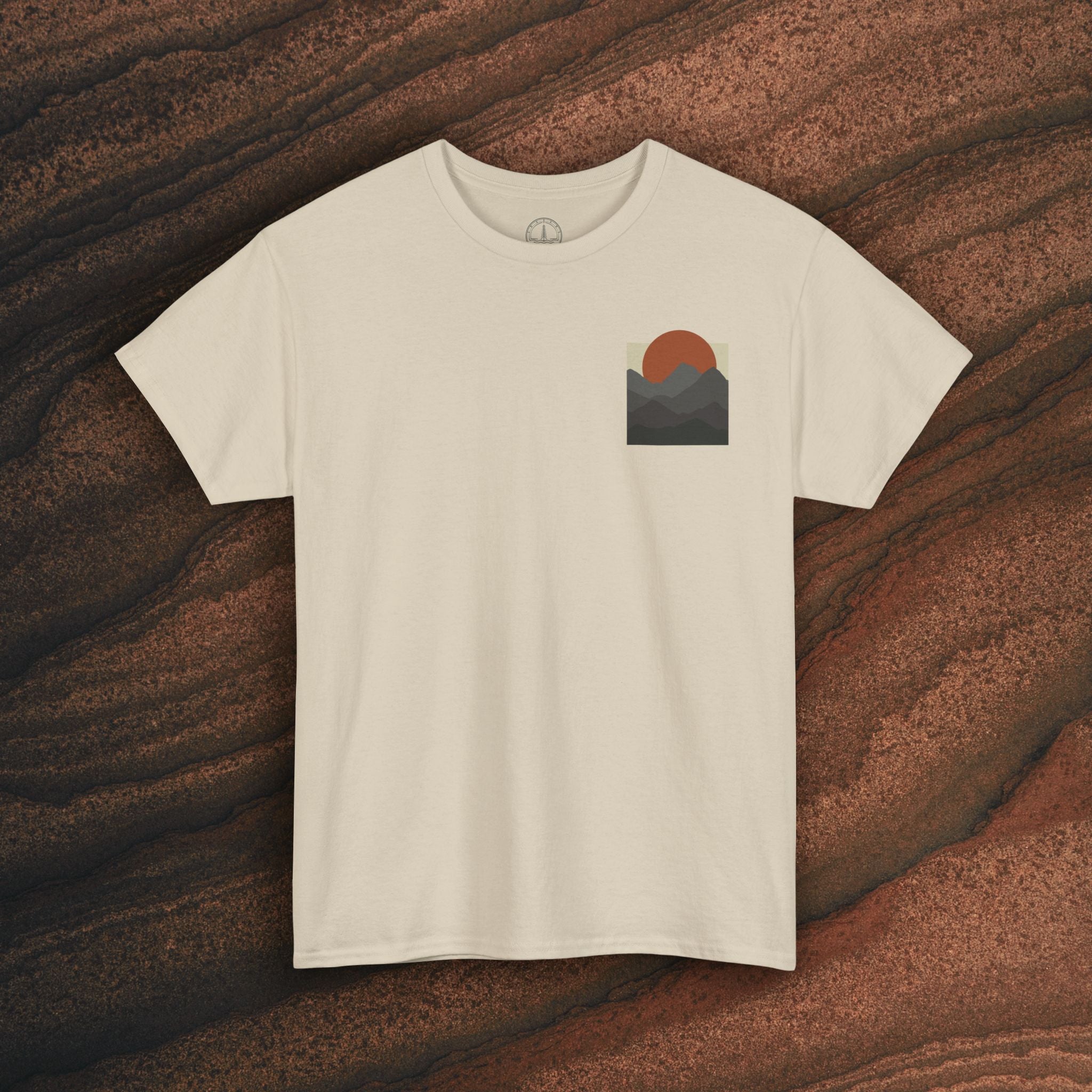 Halftone Mountain Sunset Tee