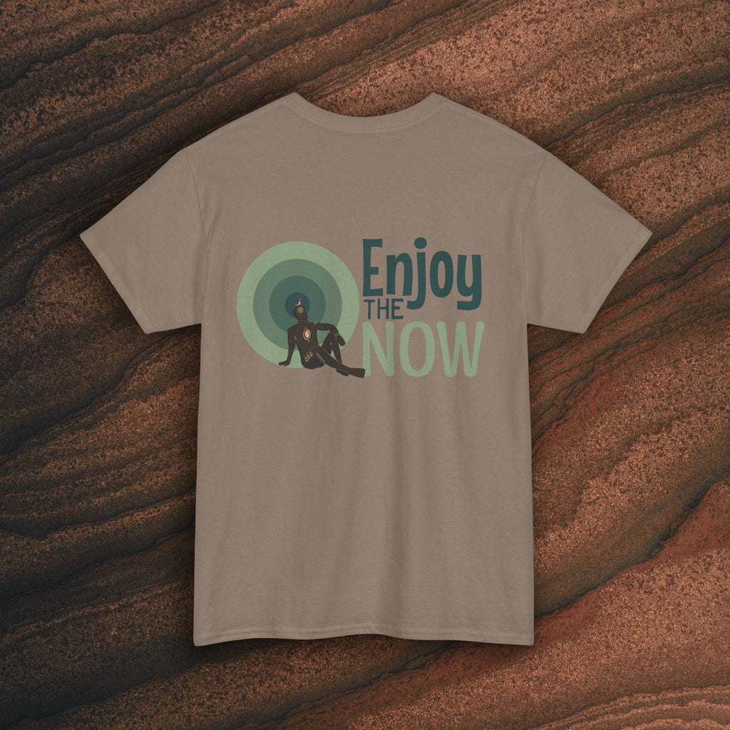 Enjoy the Now T‑Shirt — Mindful Retro Graphic Tee