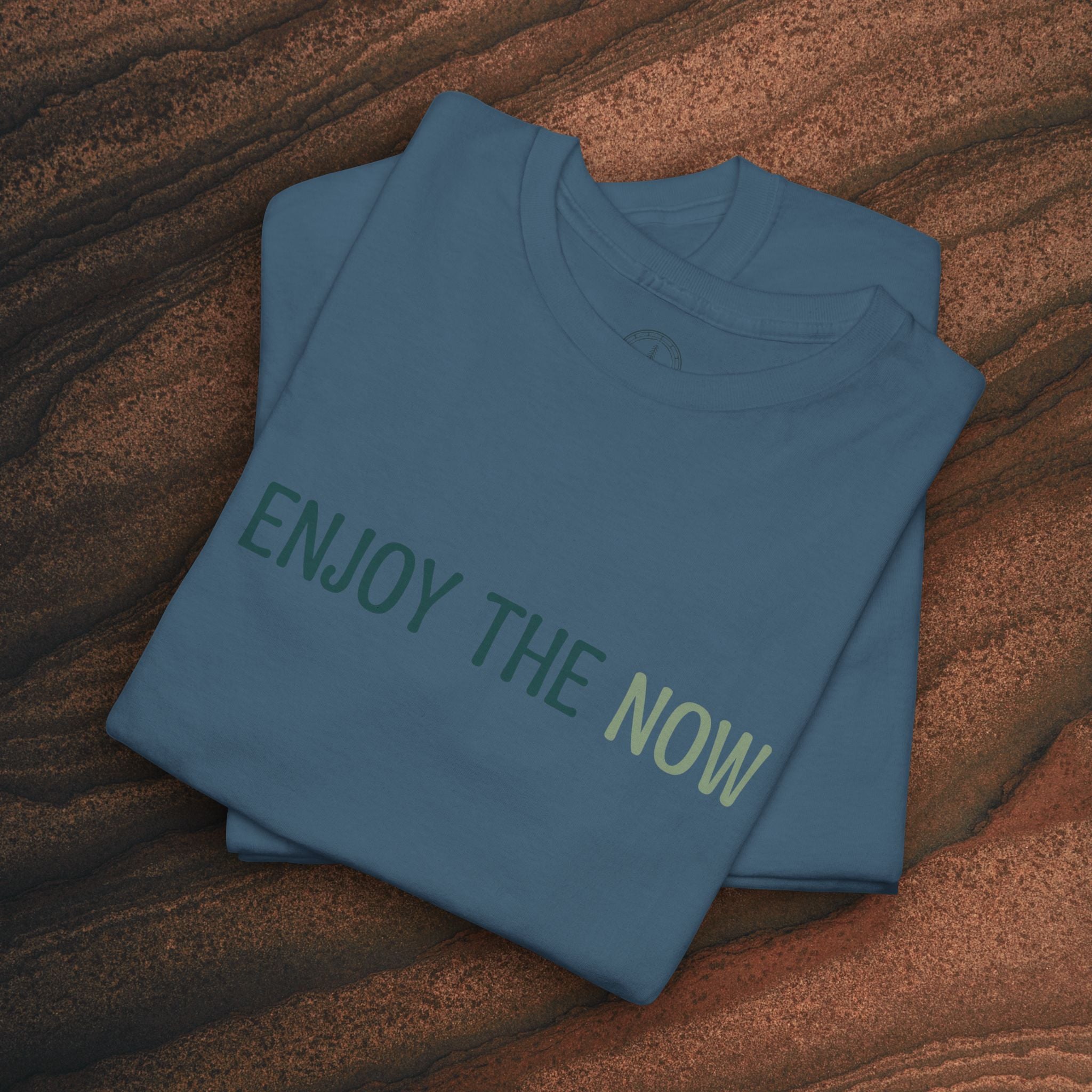 Enjoy the Now T‑Shirt — Mindful Retro Graphic Tee