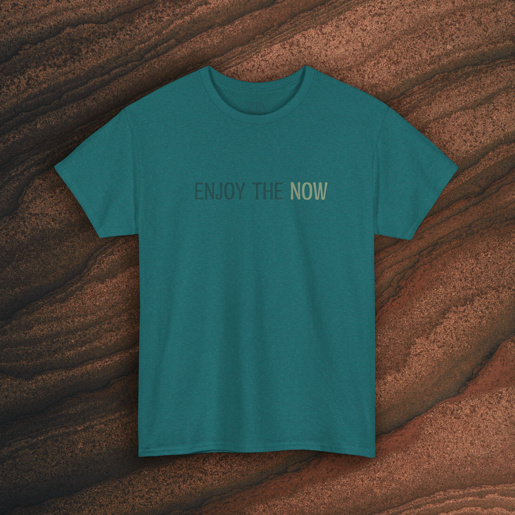Enjoy the Now T‑Shirt — Mindful Retro Graphic Tee