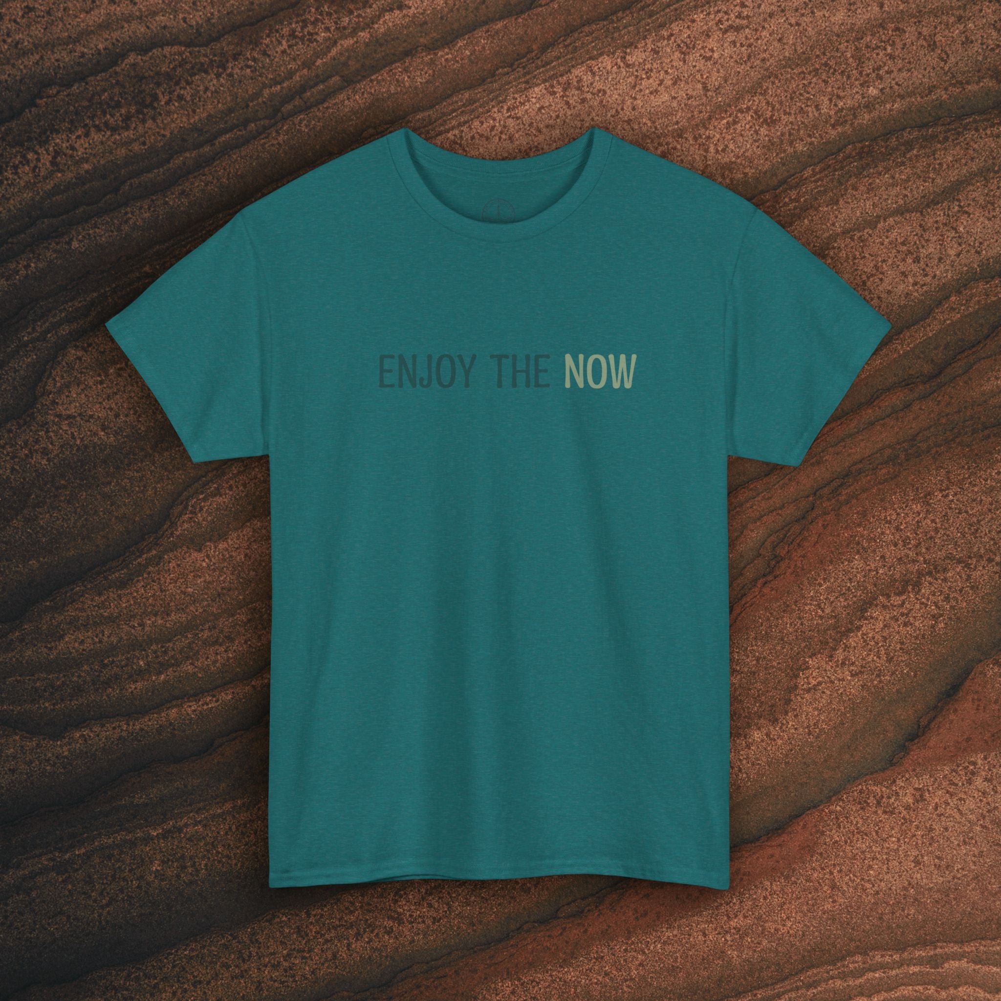Enjoy the Now T‑Shirt — Mindful Retro Graphic Tee