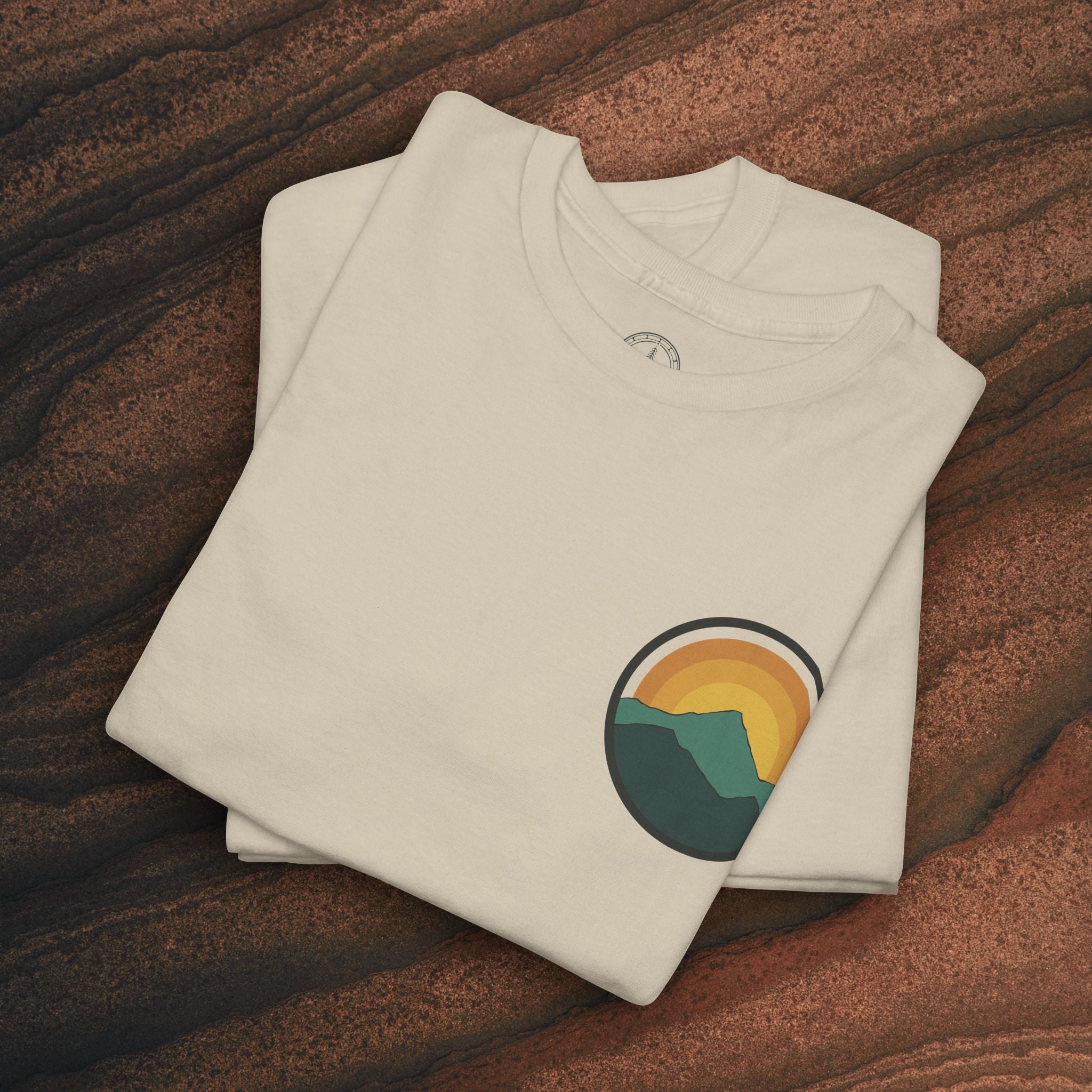 Retro Sunset Mountain Graphic Tee