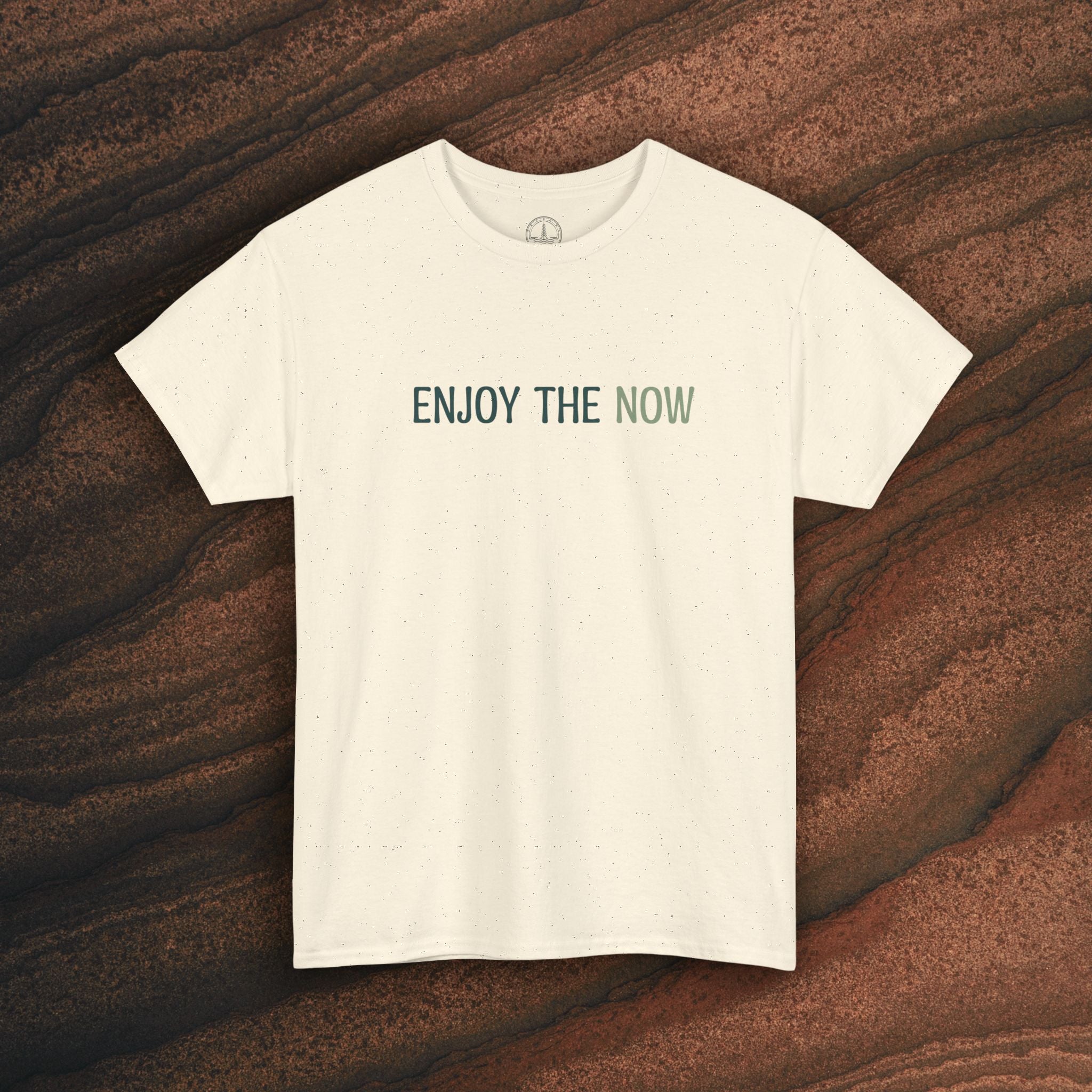 Enjoy the Now T‑Shirt — Mindful Retro Graphic Tee