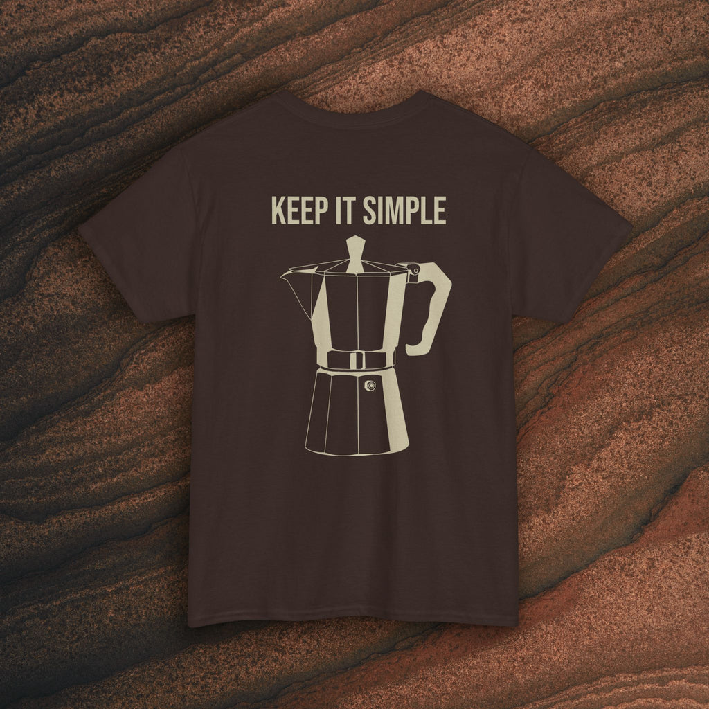 Keep It Simple Tee — Minimalist Coffee Moka Shirt
