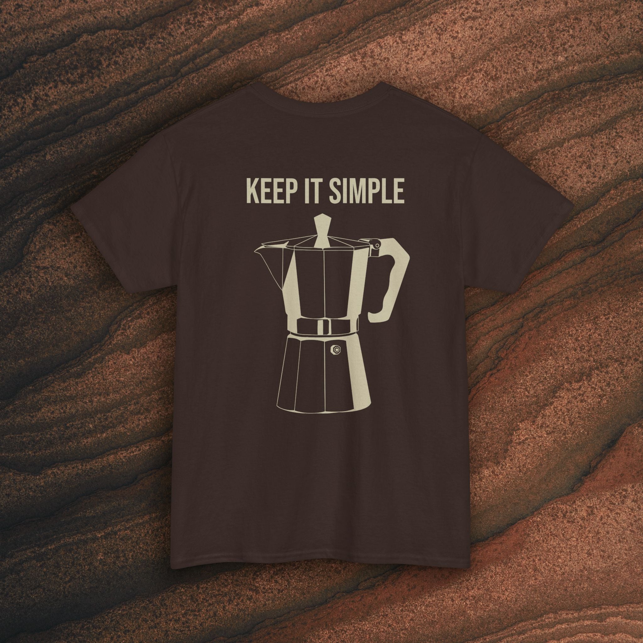Keep It Simple Tee — Minimalist Coffee Moka Shirt