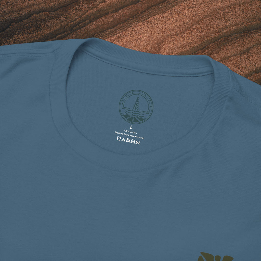 Unisex Heavy Cotton T-Shirt — Botanical Leaf Print