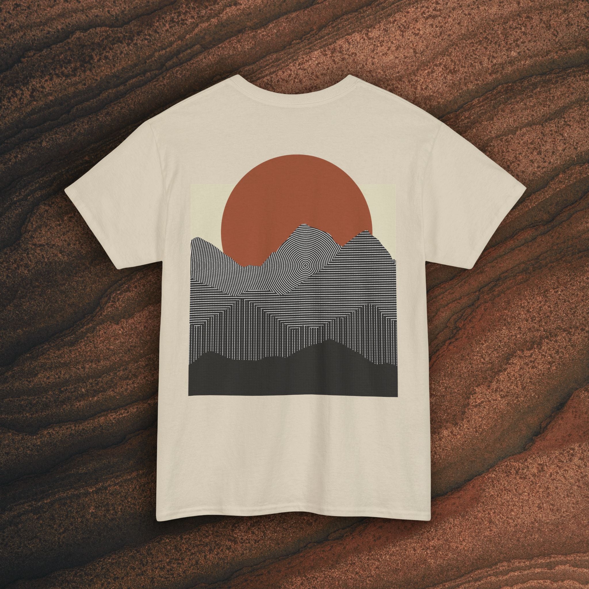 Halftone Mountain Sunset Tee