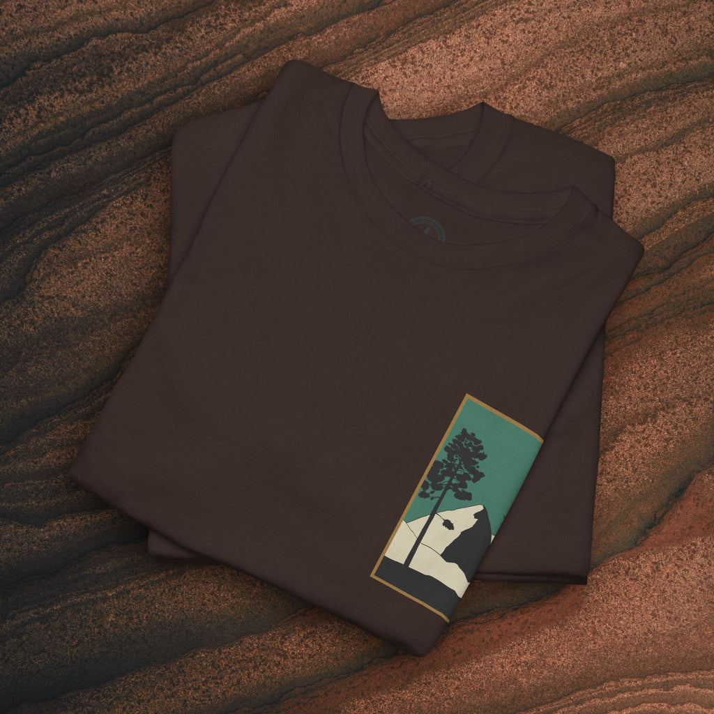 Mountain Landscape Tee – 'Stay' Graphic Nature Shirt