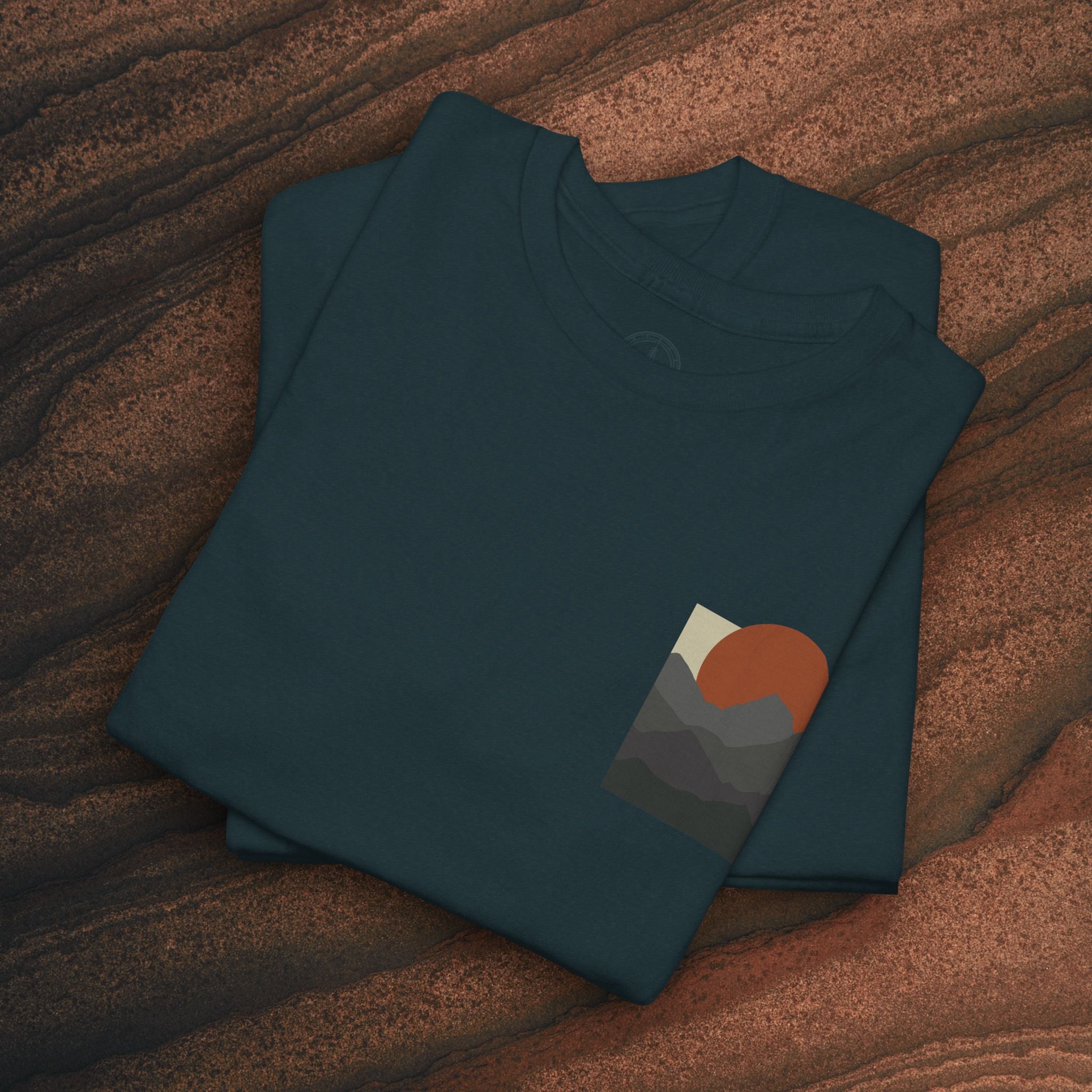 Halftone Mountain Sunset Tee