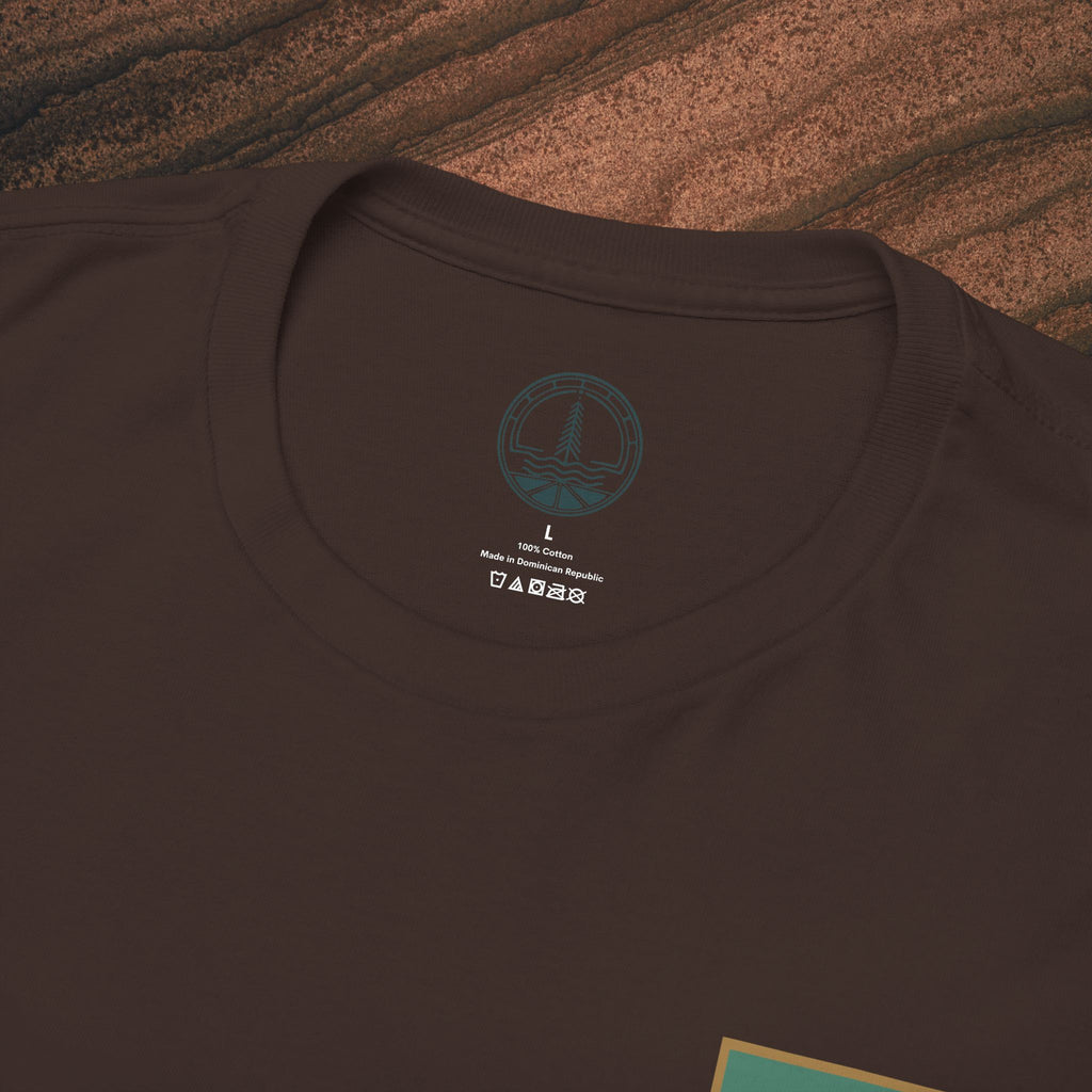 Mountain Landscape Tee – 'Stay' Graphic Nature Shirt