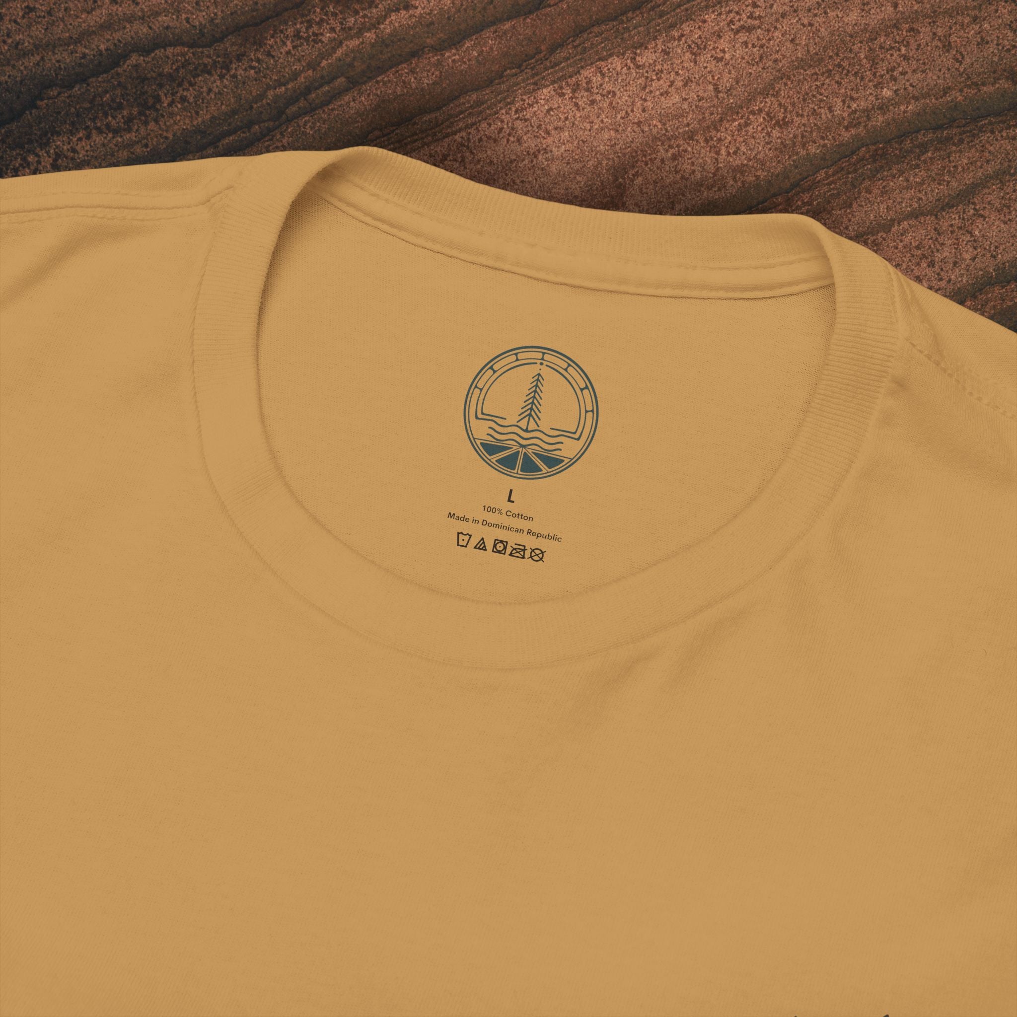 Unisex Heavy Cotton Tee — Minimal Olive Branch Graphic T-Shirt