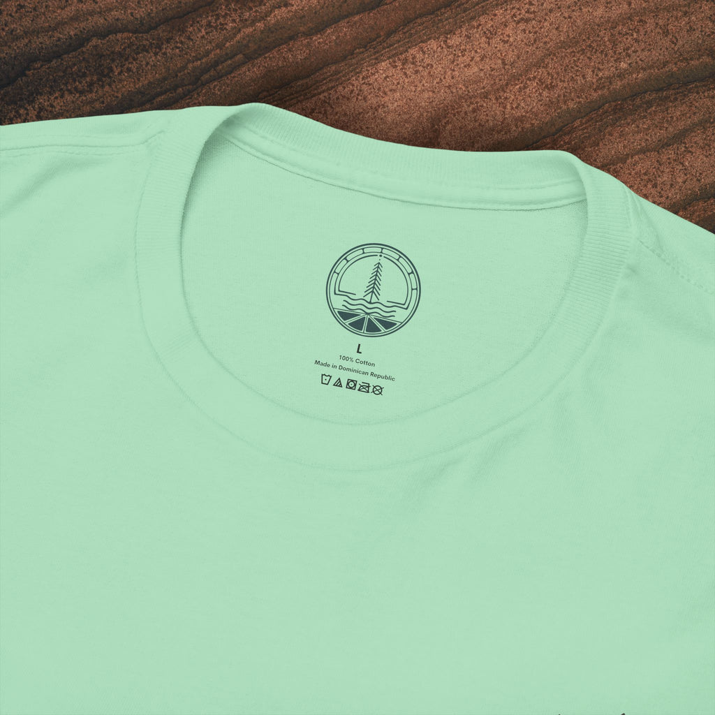 Unisex Heavy Cotton Tee — Minimal Olive Branch Graphic T-Shirt