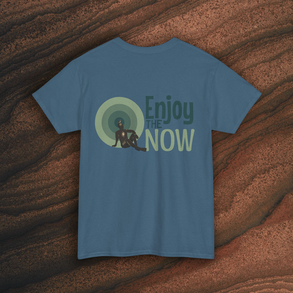 Enjoy the Now T‑Shirt — Mindful Retro Graphic Tee