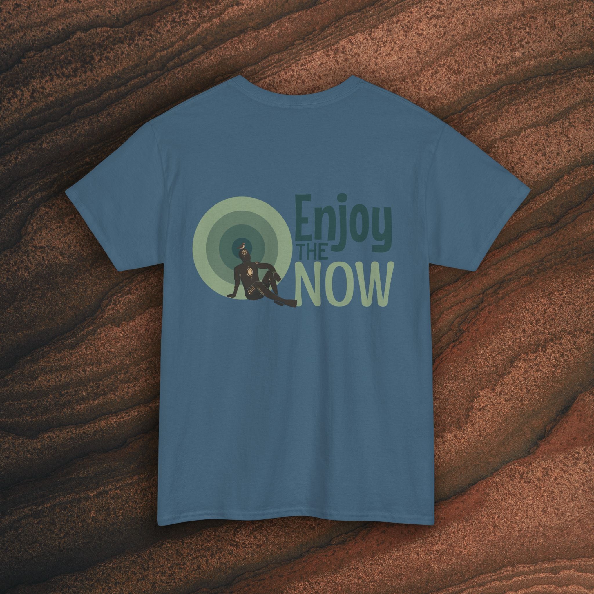 Enjoy the Now T‑Shirt — Mindful Retro Graphic Tee