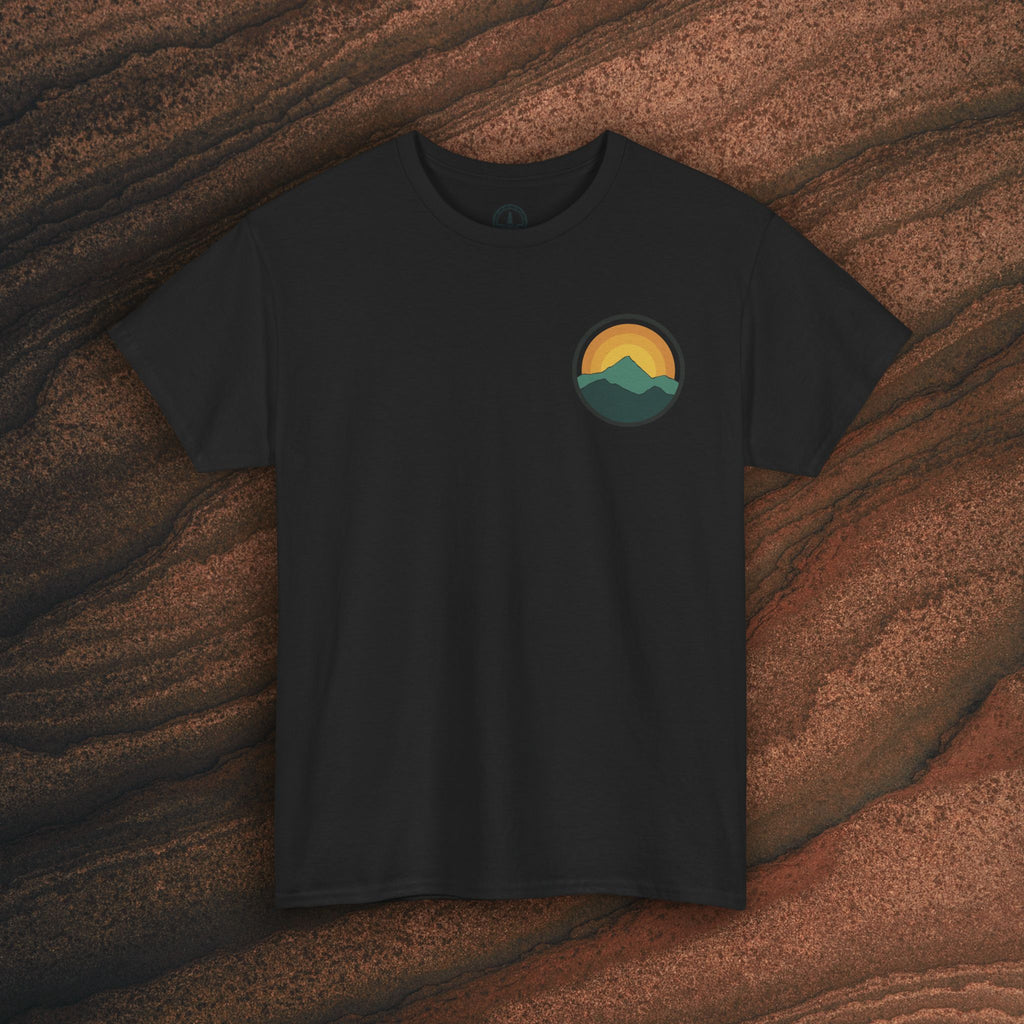 Retro Sunset Mountain Graphic Tee