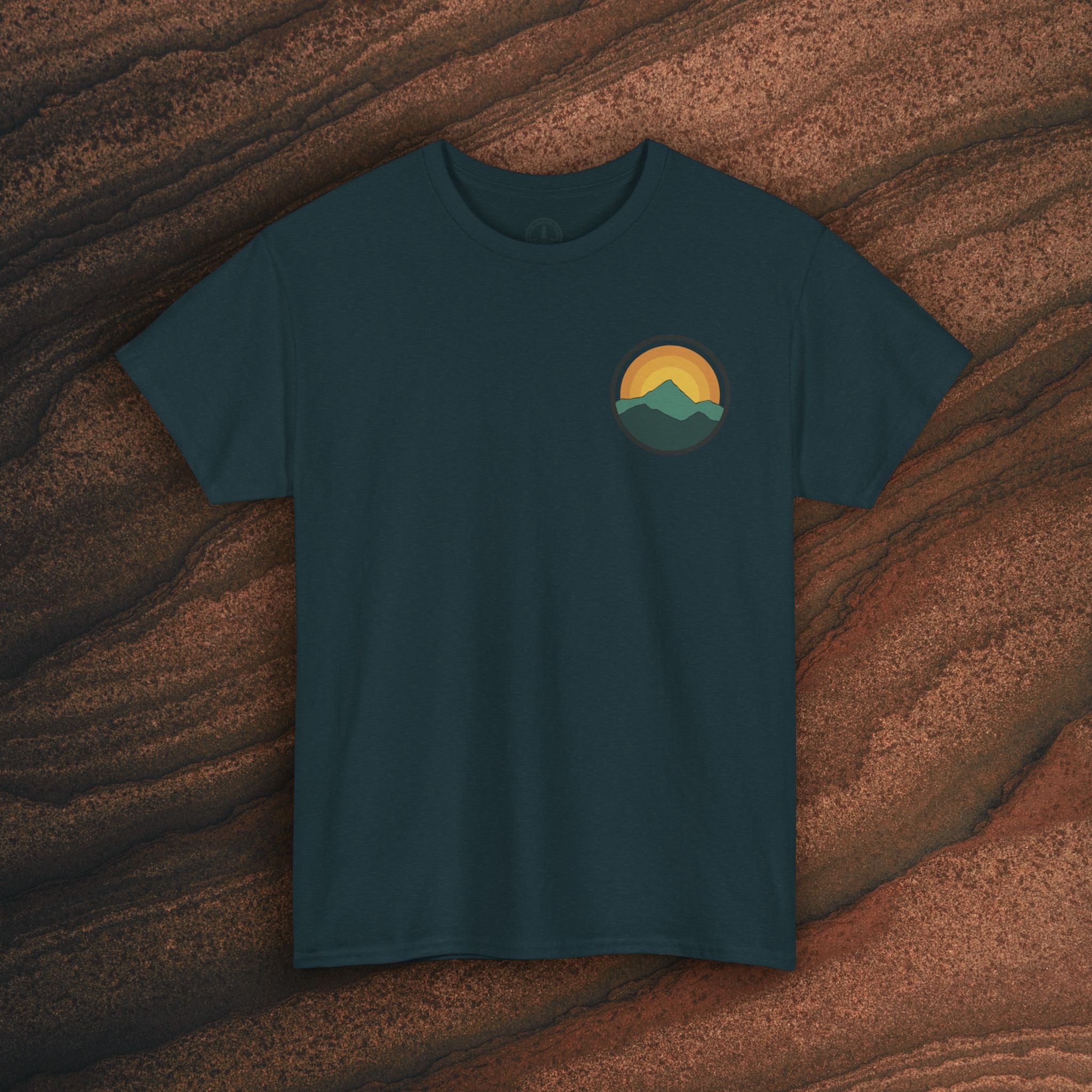 Retro Sunset Mountain Graphic Tee