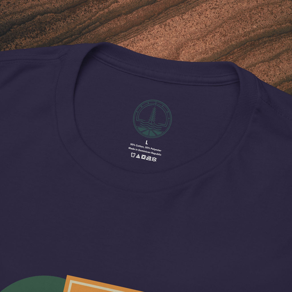 Unisex Heavy Cotton T-Shirt — 432Hz Vinyl Record Graphic