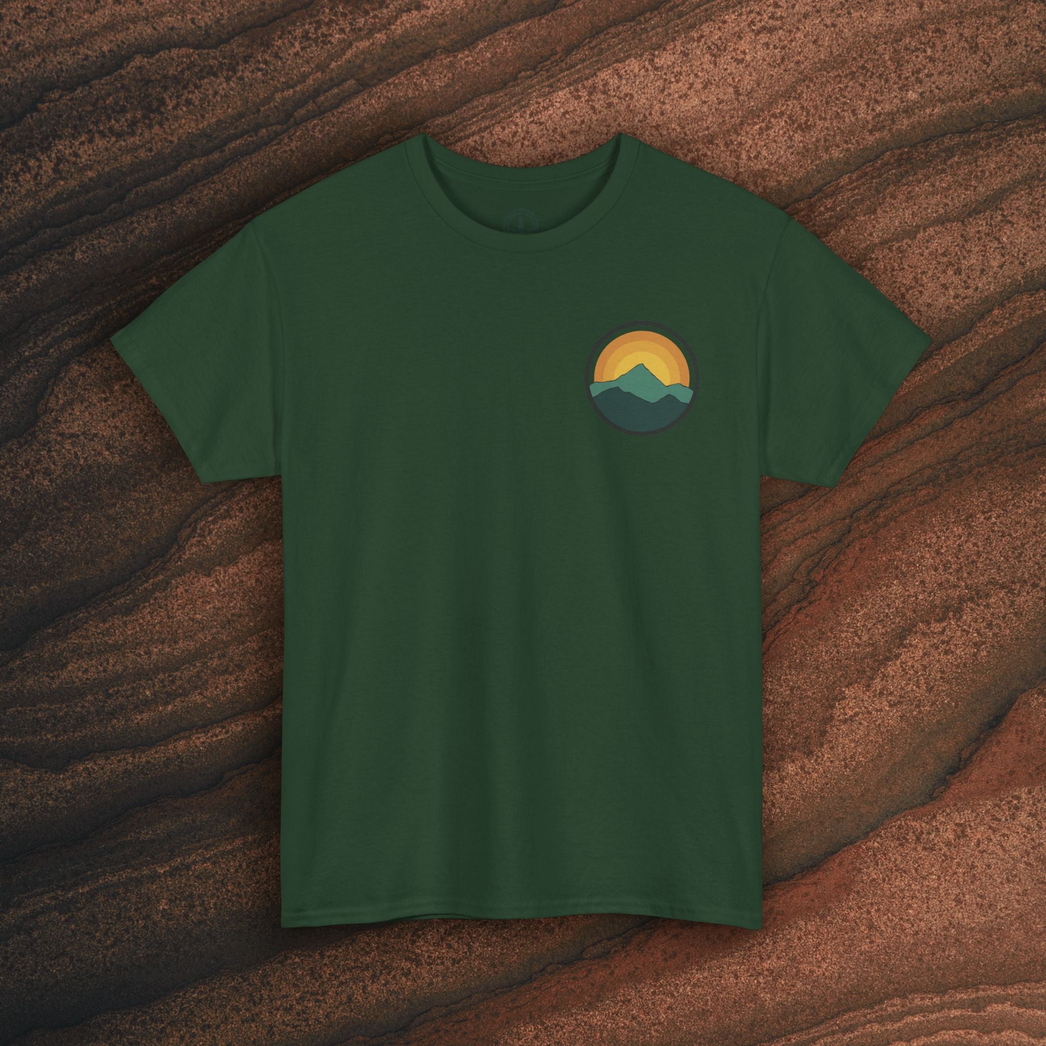 Retro Sunset Mountain Graphic Tee