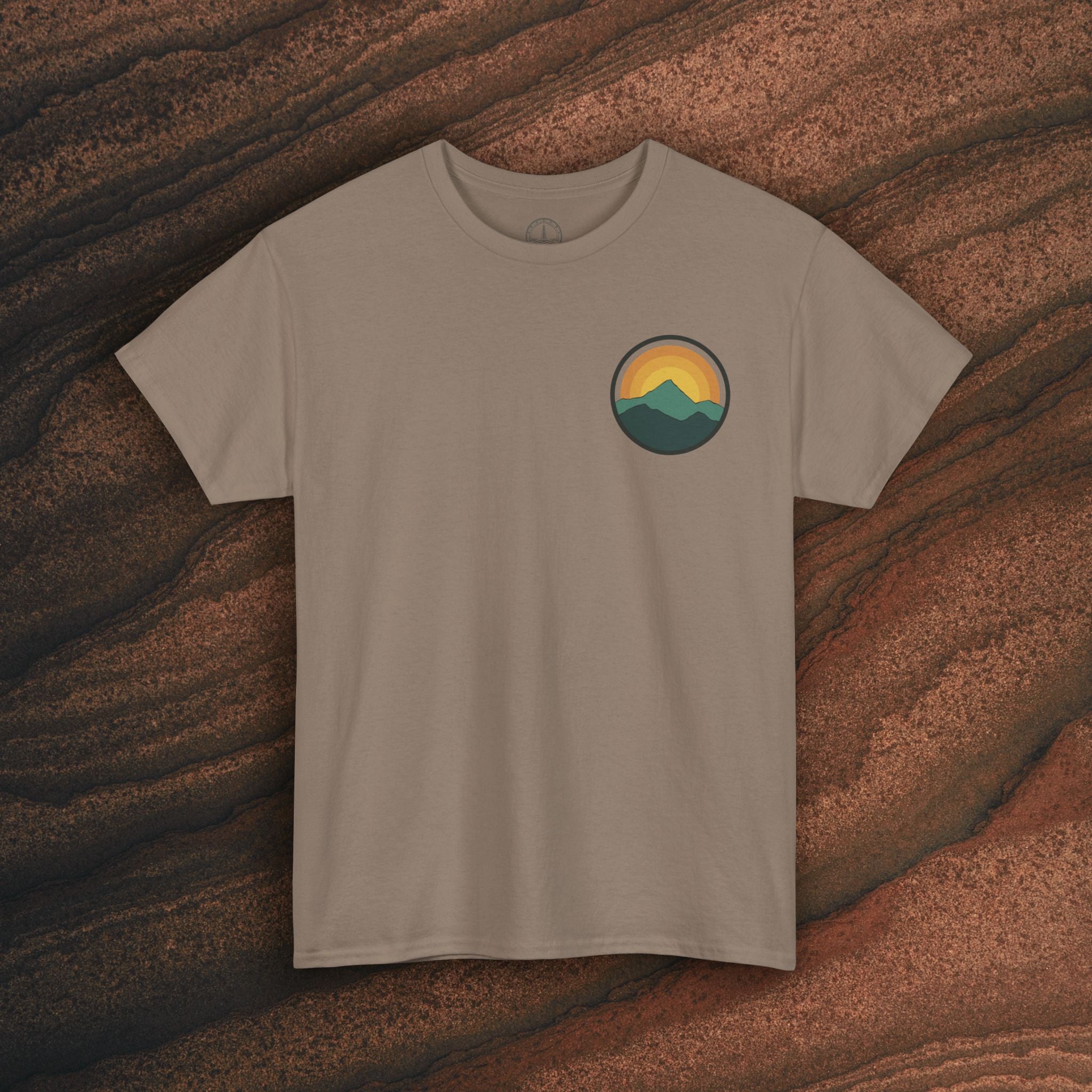 Retro Sunset Mountain Graphic Tee