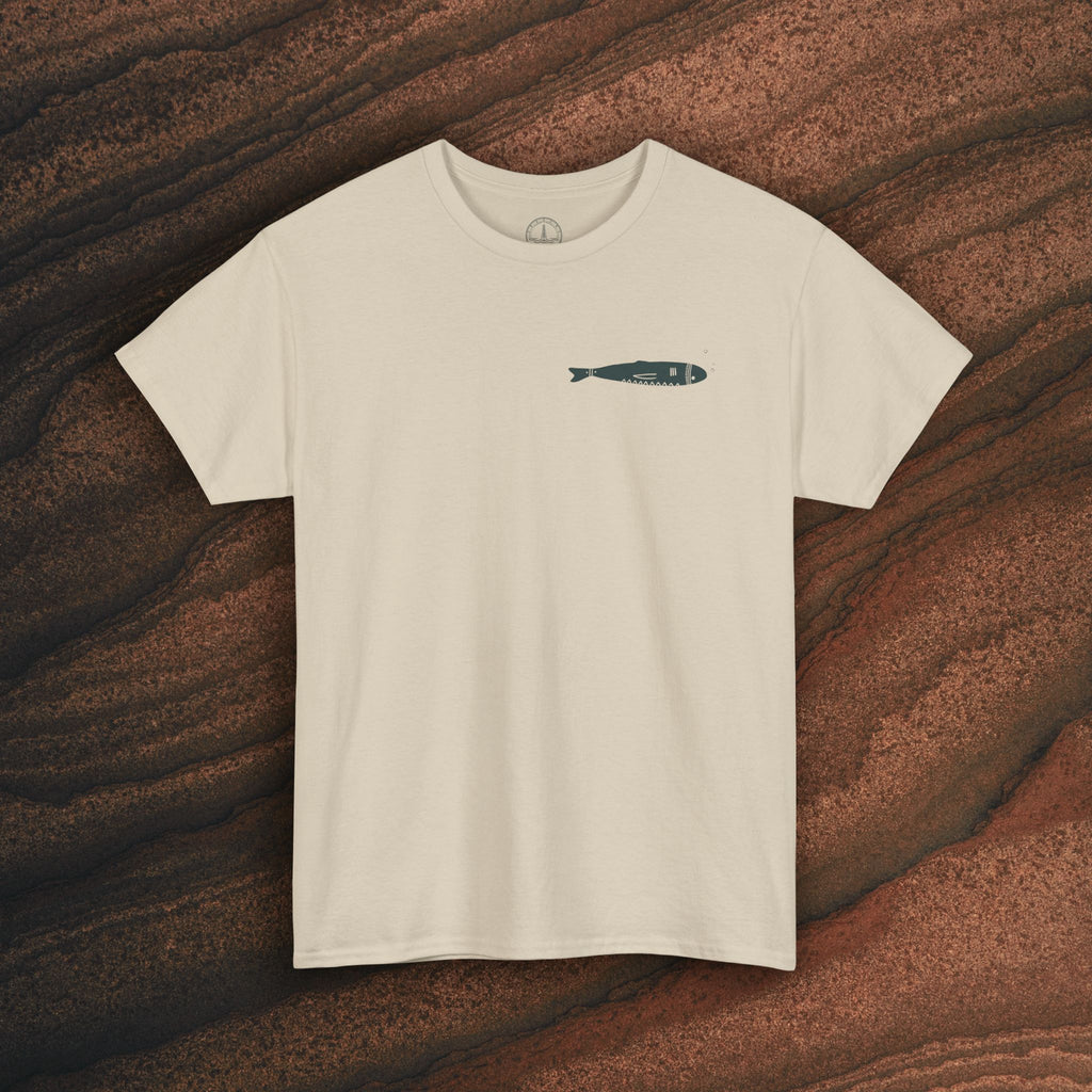 Sardine Trio Graphic Tee – Minimal Fish