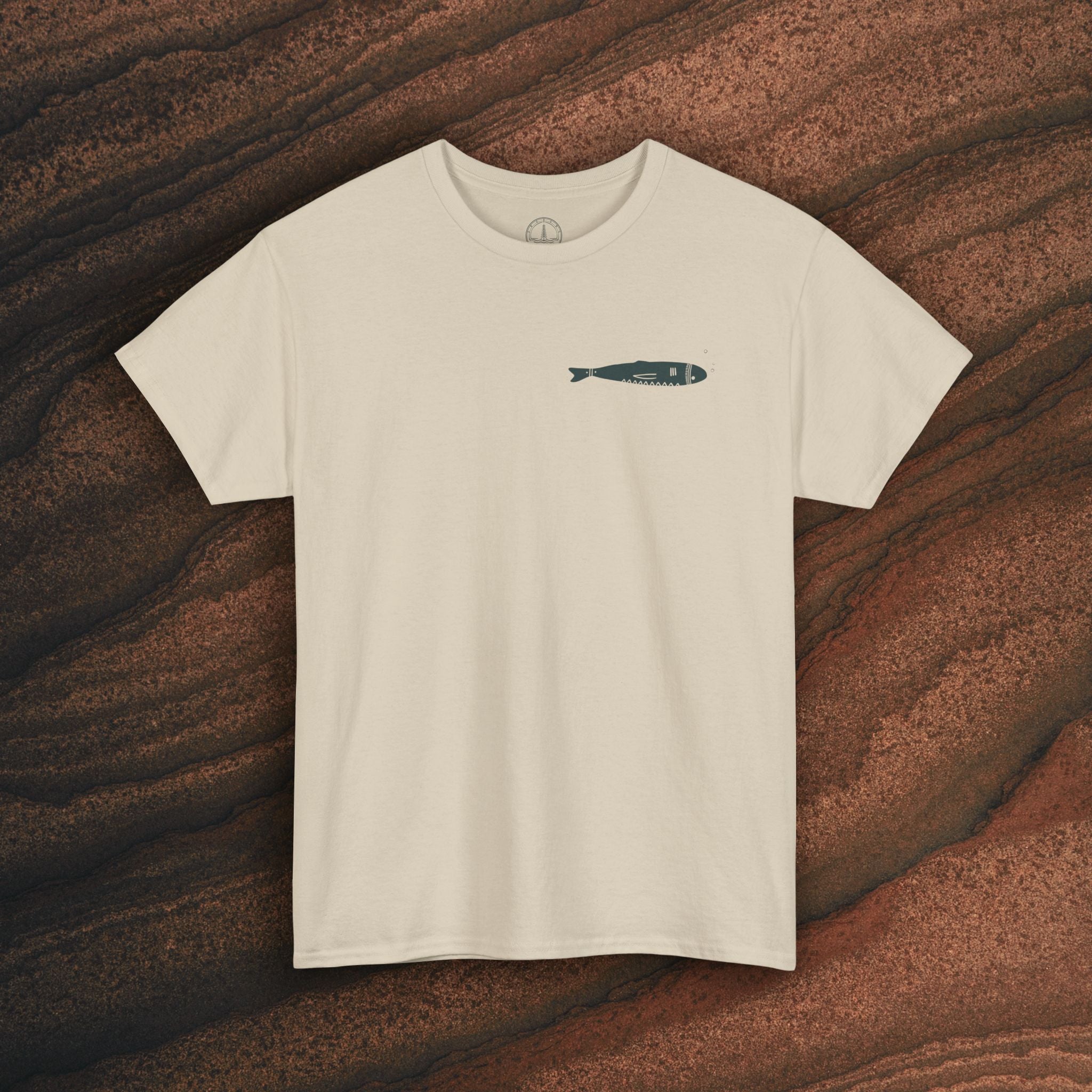 Sardine Trio Graphic Tee – Minimal Fish