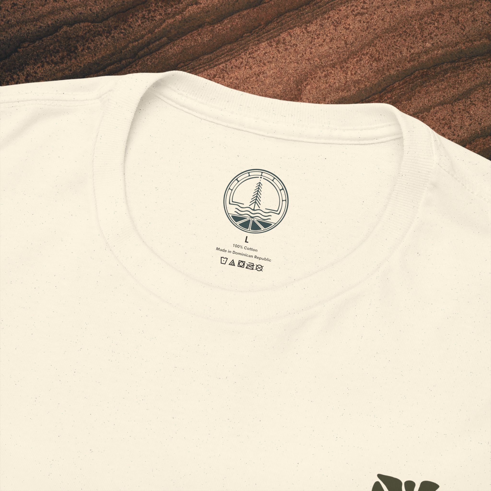 Unisex Heavy Cotton T-Shirt — Botanical Leaf Print