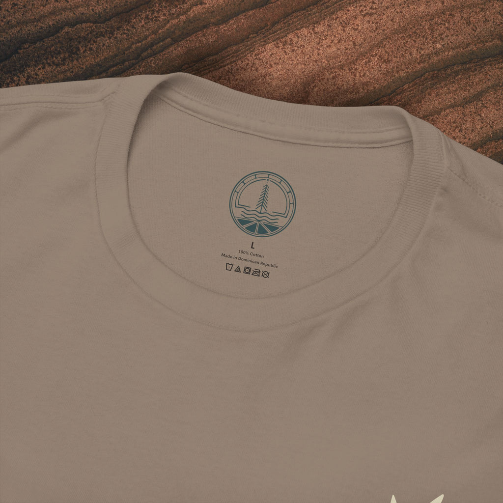 Unisex Heavy Cotton Tee — Minimal Olive Branch Graphic T-Shirt