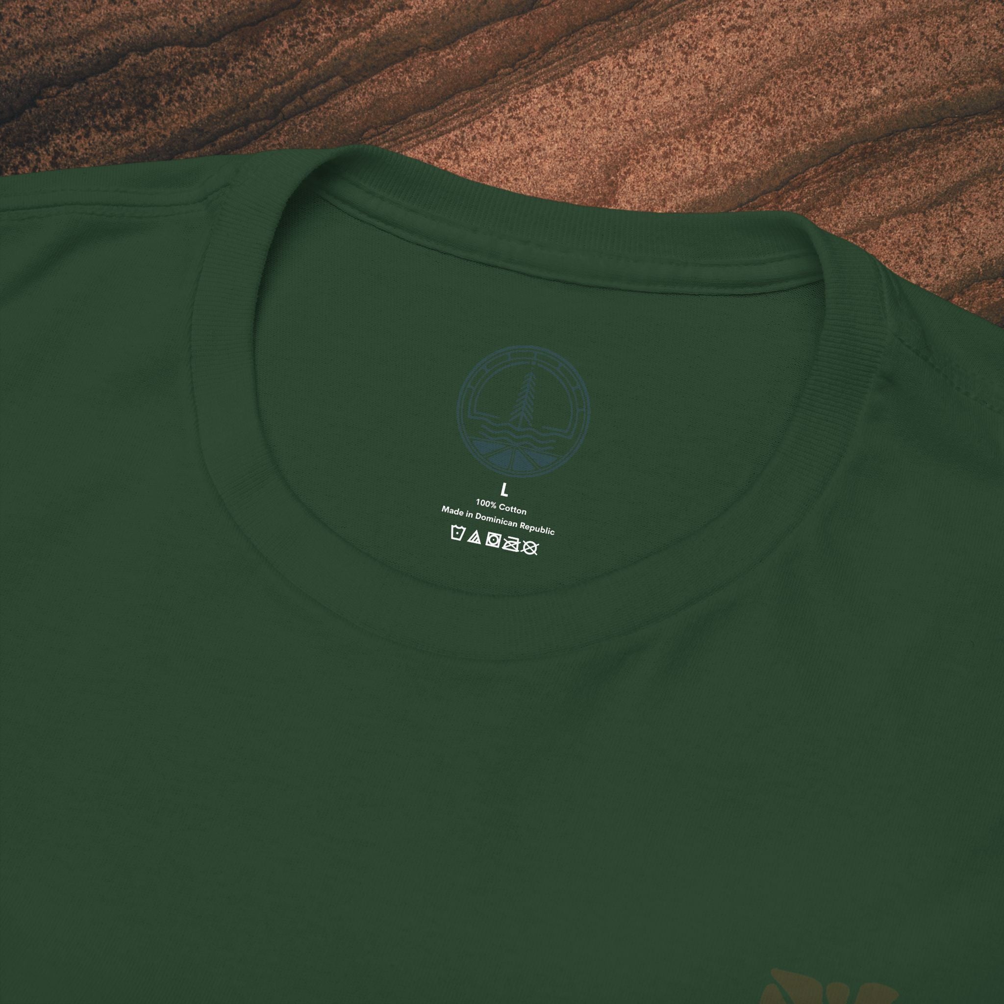 Unisex Heavy Cotton T-Shirt — Botanical Leaf Print