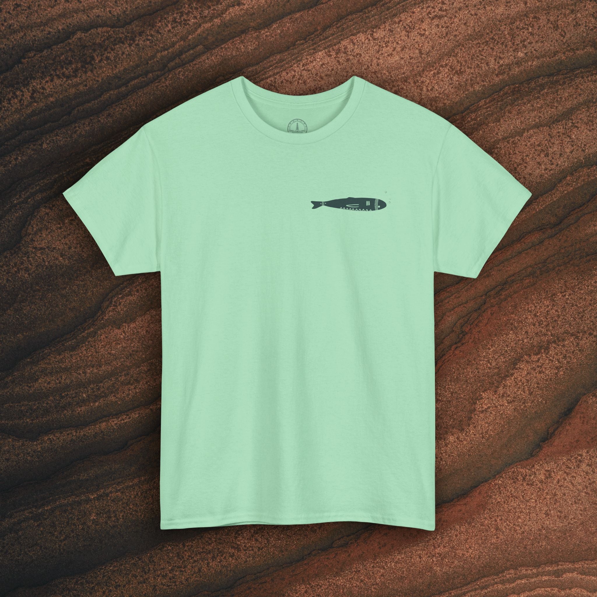 Sardine Trio Graphic Tee – Minimal Fish