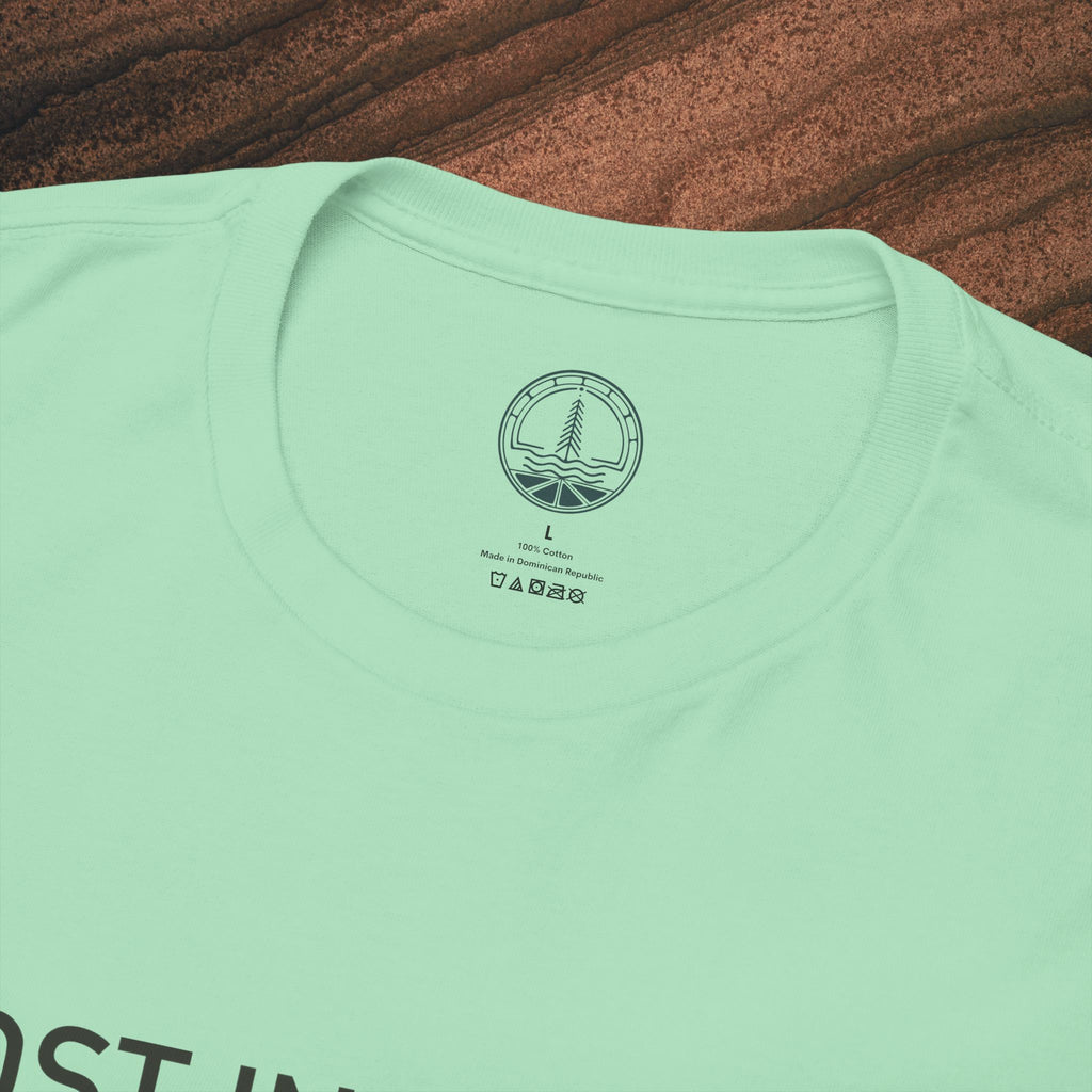 Lost in Nature T‑Shirt — Minimal Adventure Graphic Tee