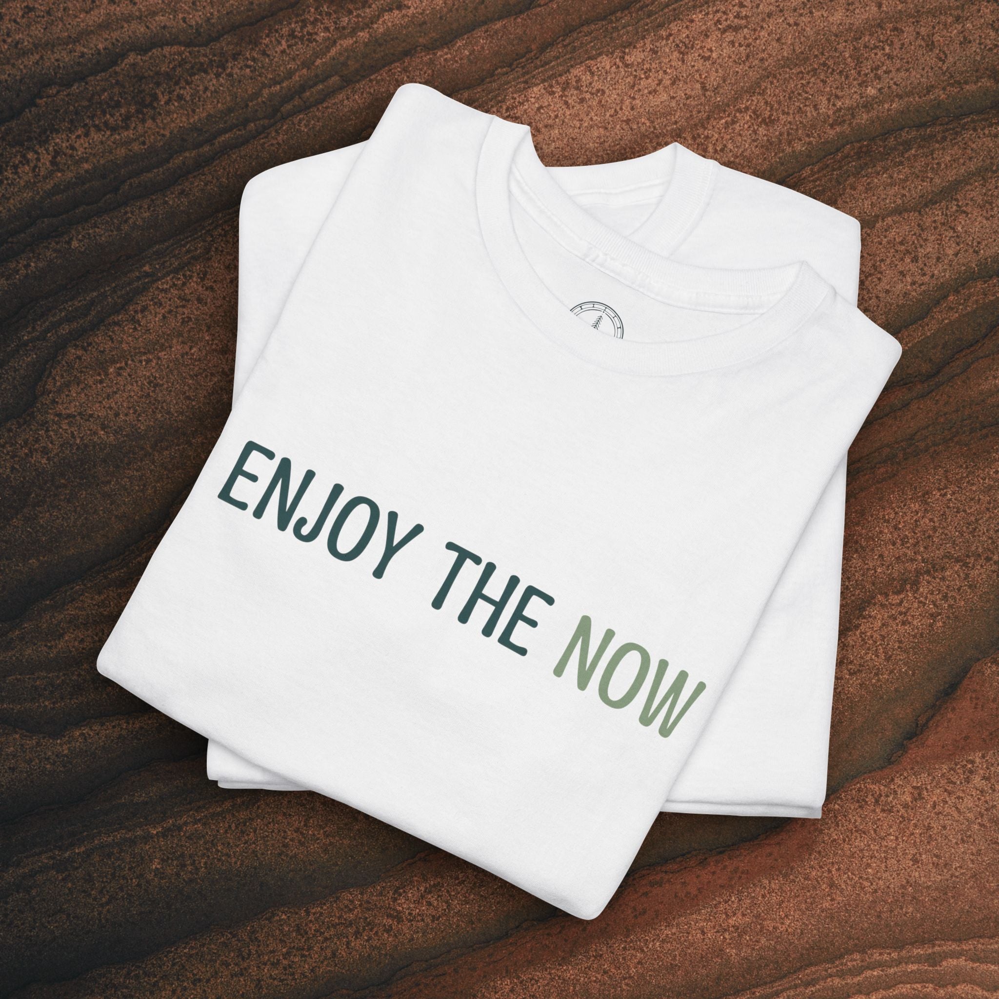 Enjoy the Now T‑Shirt — Mindful Retro Graphic Tee