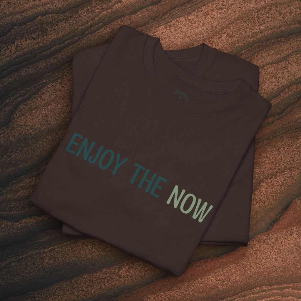 Enjoy the Now T‑Shirt — Mindful Retro Graphic Tee