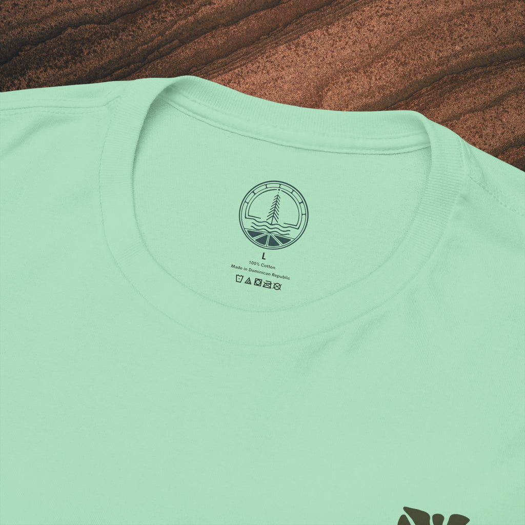 Unisex Heavy Cotton T-Shirt — Botanical Leaf Print