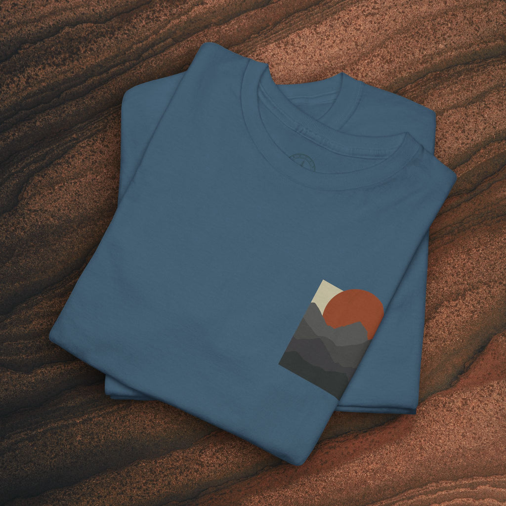 Halftone Mountain Sunset Tee