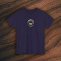 Nature Graphic Tee — Surf, Trees & Sun Vintage Panel Design