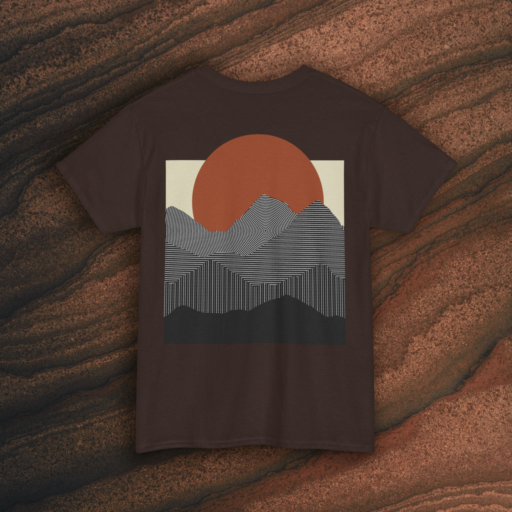 Halftone Mountain Sunset Tee