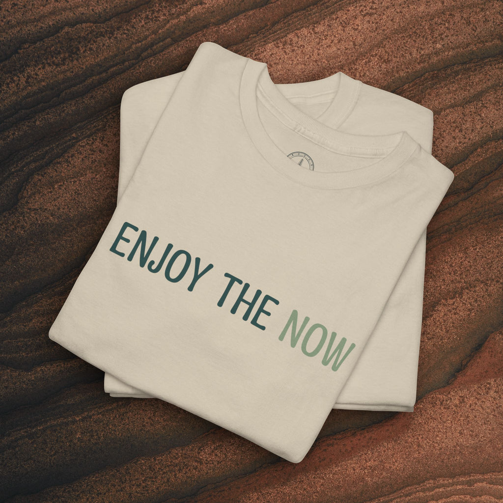 Enjoy the Now T‑Shirt — Mindful Retro Graphic Tee